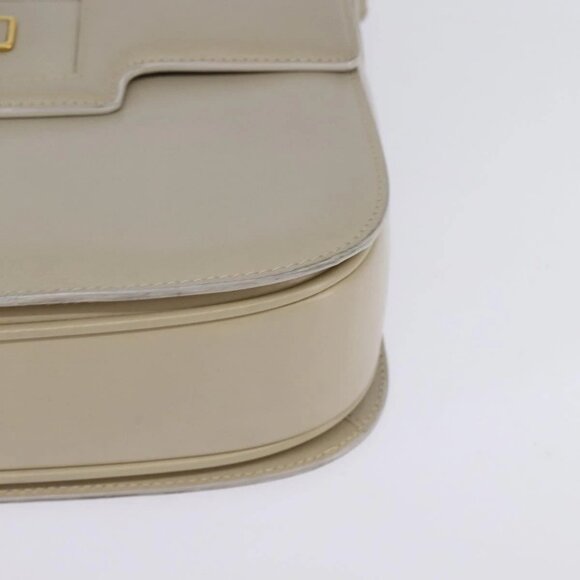 GUCCI Shoulder Bag Leather Beige Gold 26 001 0647 Auth BA5931 - Picture 4 of 16